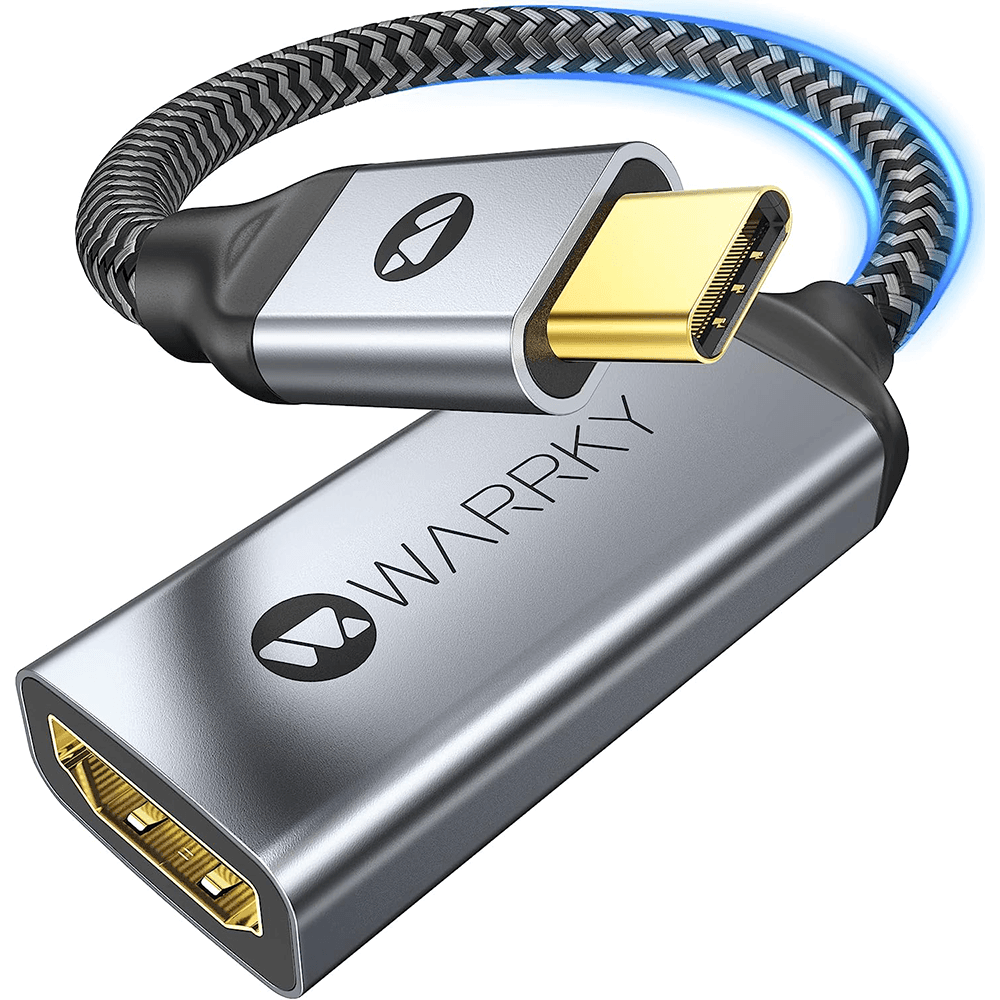 4K 30HZ USB C to HDMI Adapter 0.65ft Silver Gray