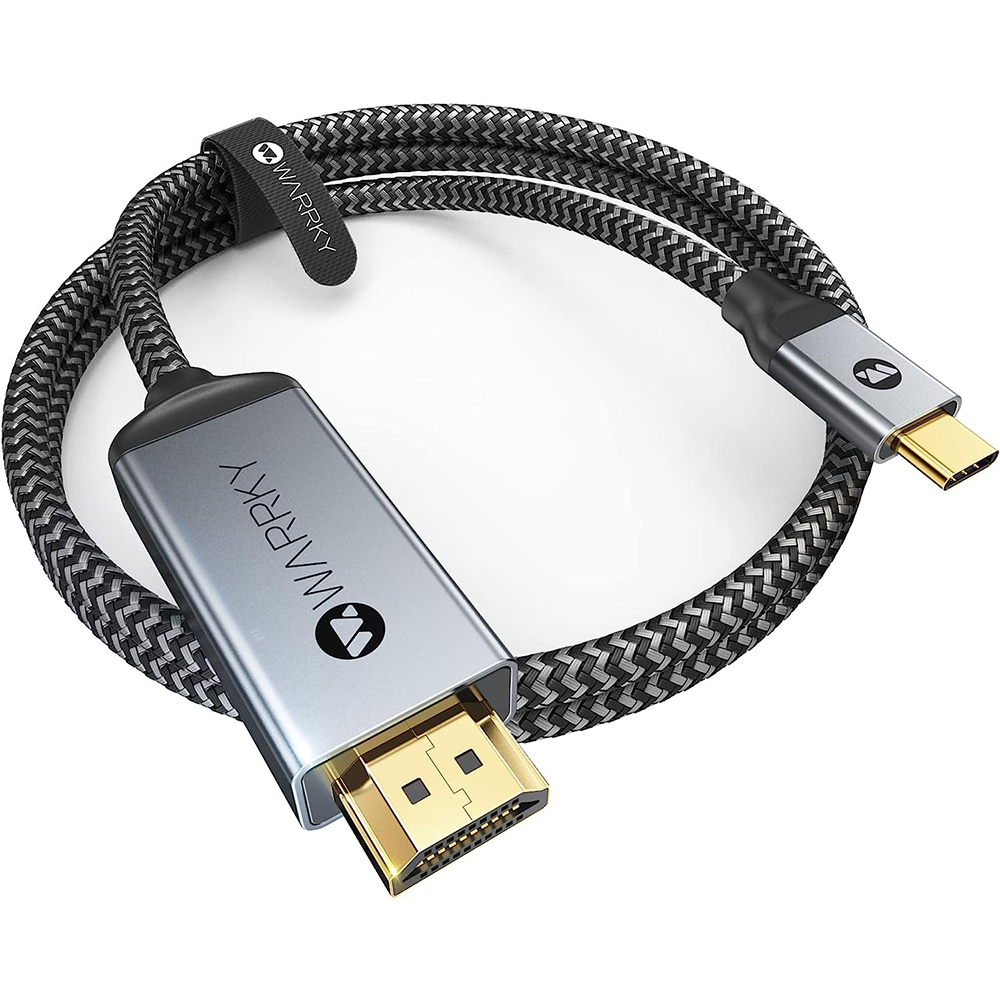 4K 30HZ USB C to HDMI Cable 3.3ft | 6ft | 10ft | 15ft Silver Gray