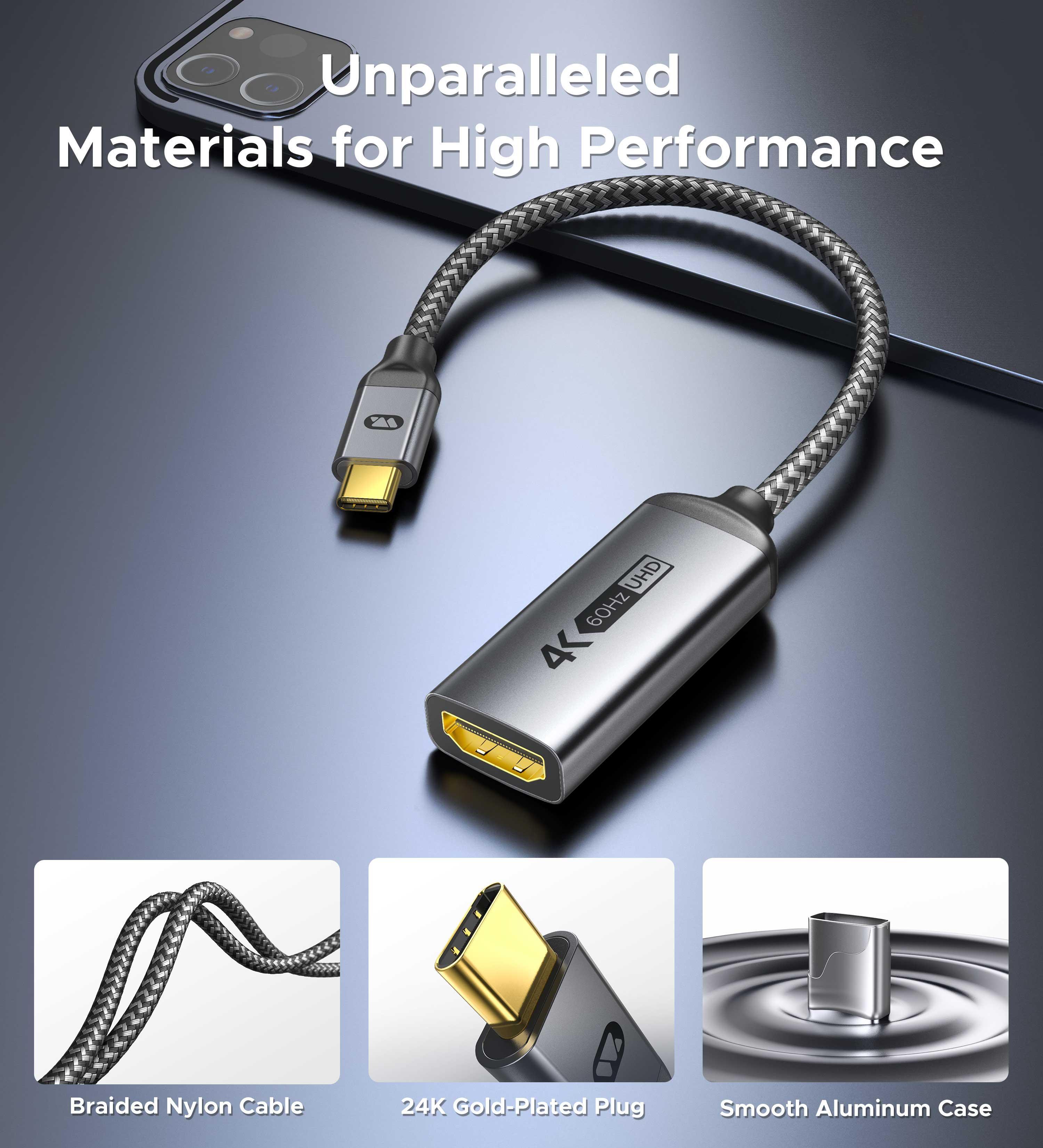 Usb C Hdmi 240hz 8K USB-C To DisplayPort Adapter 4K 144Hz 2K 240Hz