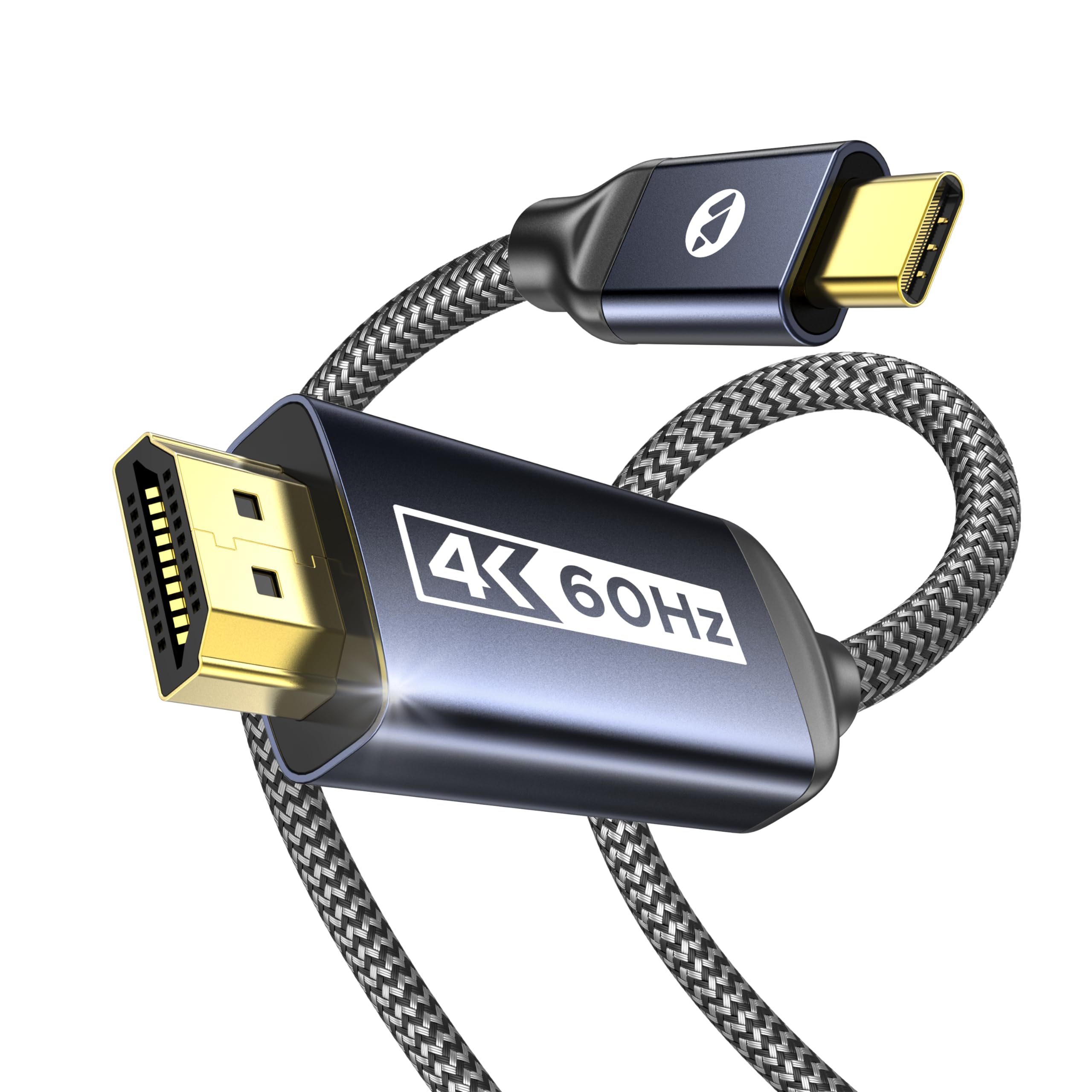 USB-C to HDMI Adapter Cable, 4K 60Hz, HDCP 2.2, 15 ft.