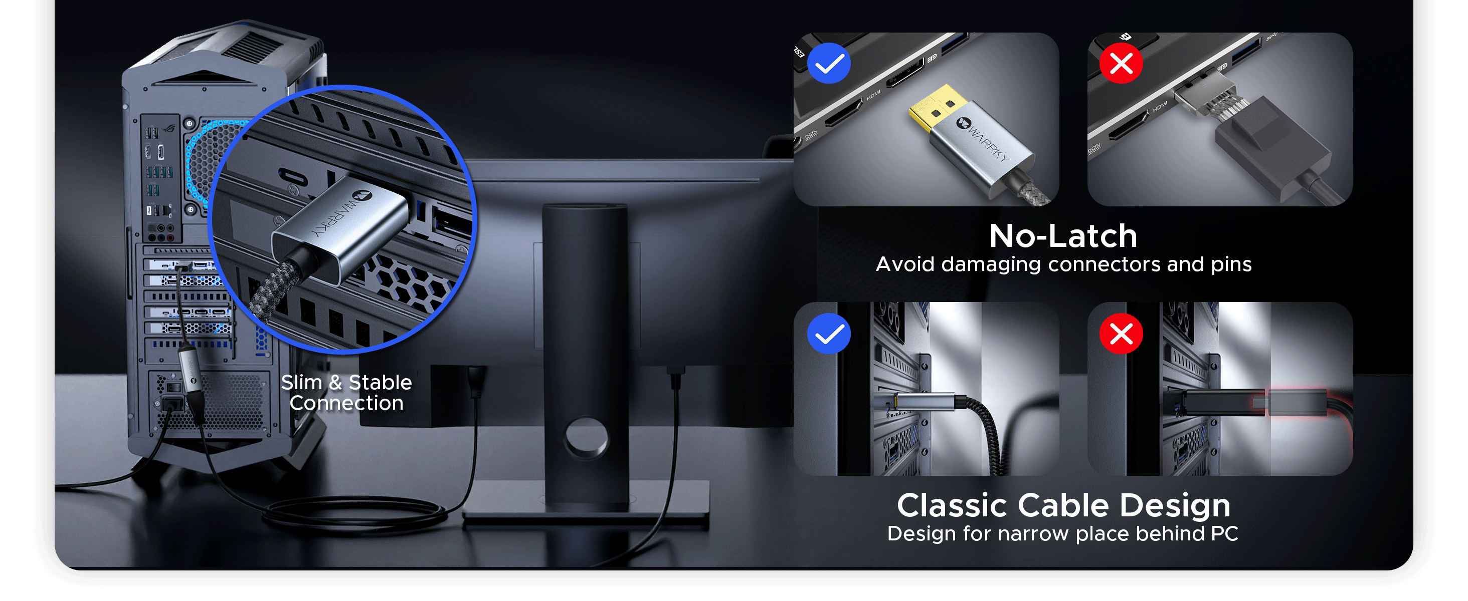 4K 30HZ DisplayPort to HDMI Adapter 0.65ft Silver Gray Listing 5