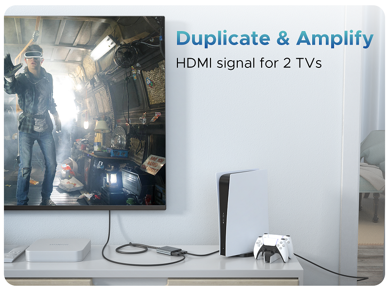 How to Set Up Multiple TV Displays With an HDMI Splitter
