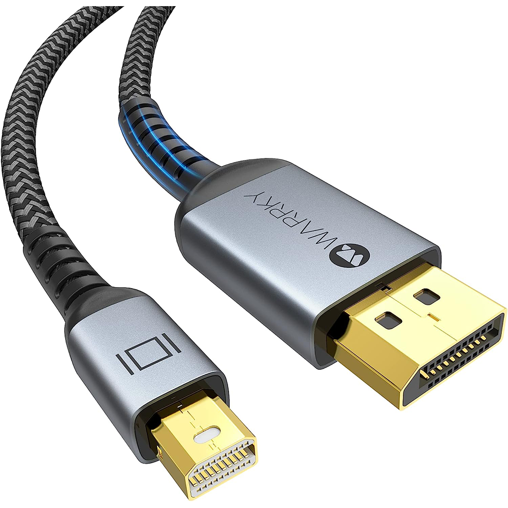 WARRKY - Divisor HDMI 4K, 1x2 pantalla HDMI duplicada/espejo, divisor HDMI  1 en 2 salidas [carcasa de metal, cable HDMI trenzado de 3.3 pies